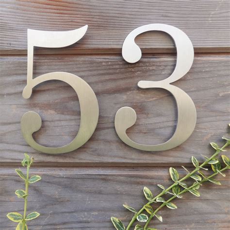 House Number Metal Planter 